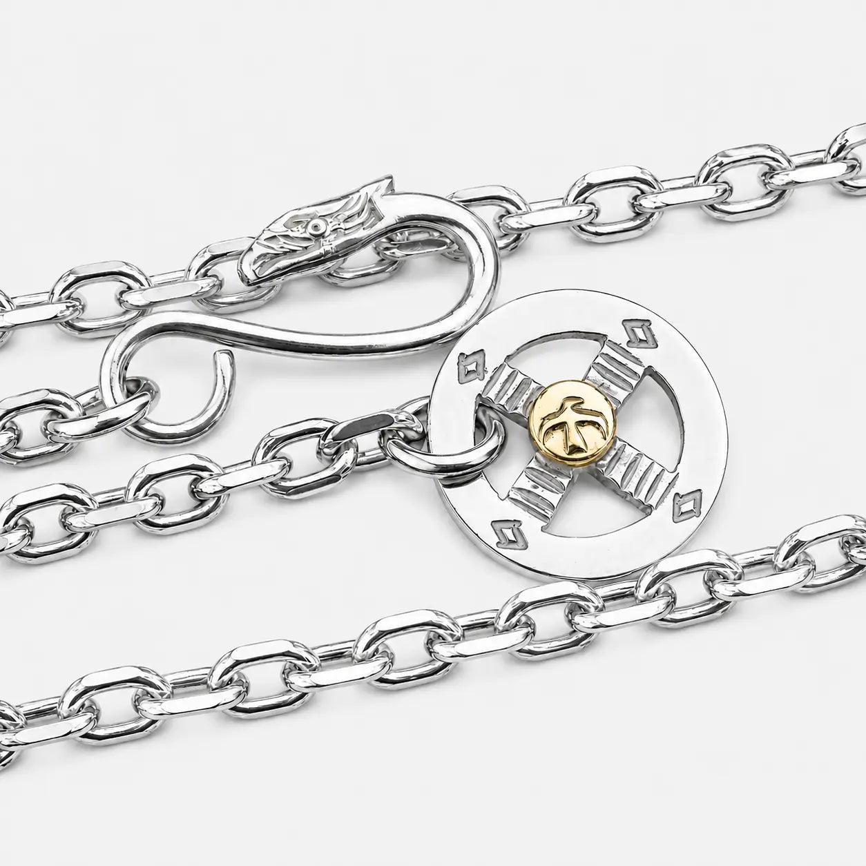 Goro's Cornered Chain With Wheel | Authenticated Goro's Jewelry