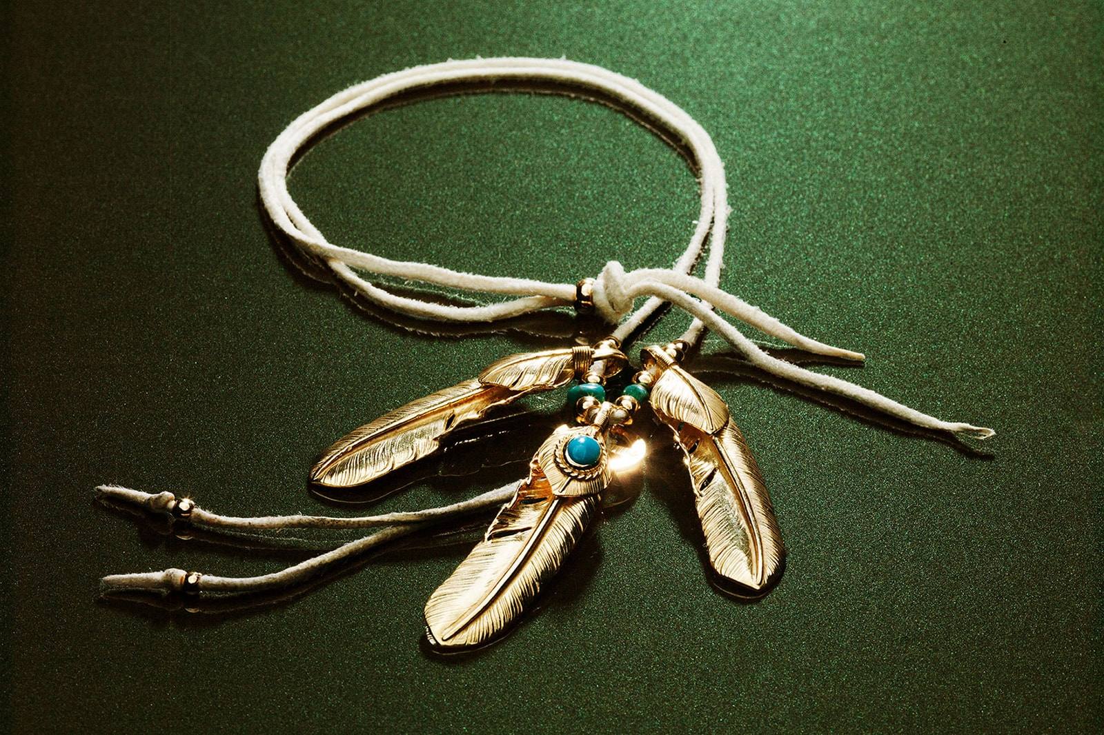 Goro's 18K gold feather collection