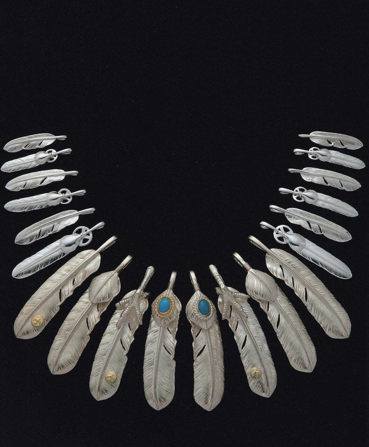 Goro's feather pendants collection