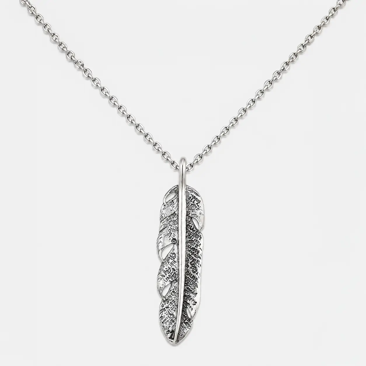 BWL Graffiti Feather Pendant