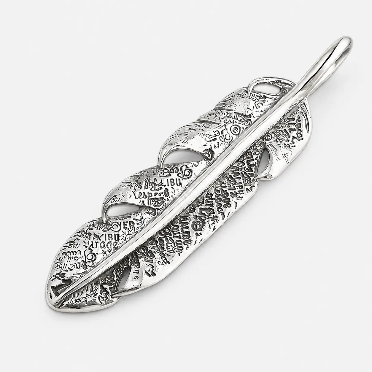 BWL Graffiti Feather Pendant