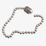 BWL Silver Set Chain Ball Necklace