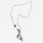 BWL Whale Tail Pendant with Skull