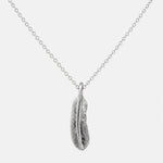 First-Arrow's Small Feather Silver Pendant