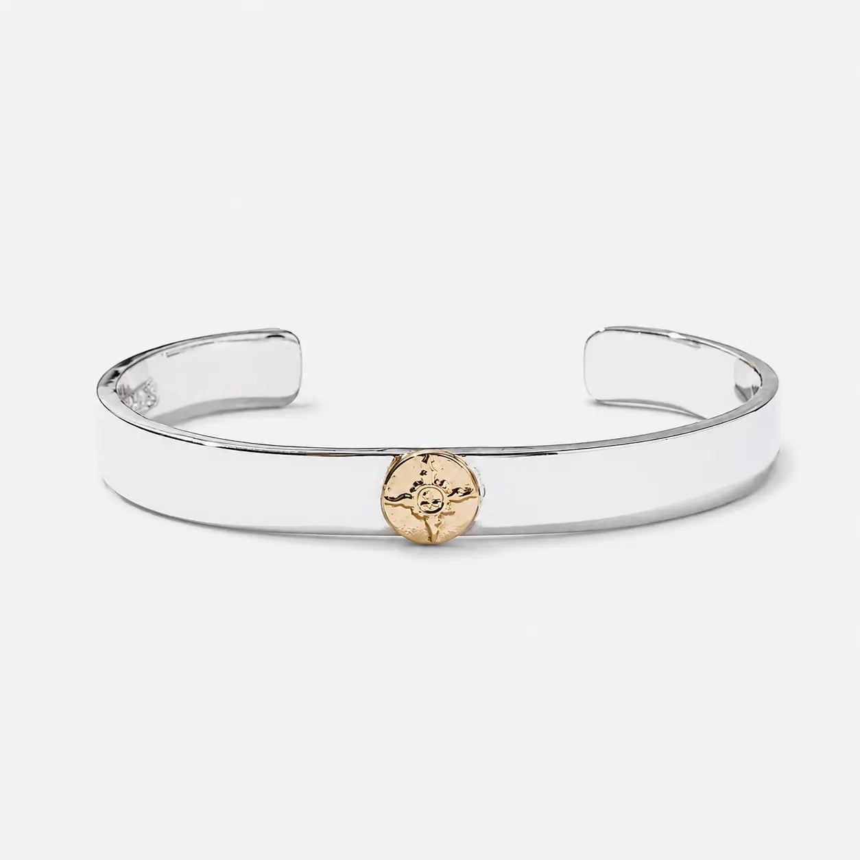 First Arrow's 18K Gold "Sunburst" 8mm Standard Bangle