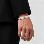 First Arrow's 18K "Sunburst" 12mm Standard Bangle with Eagle Stamps