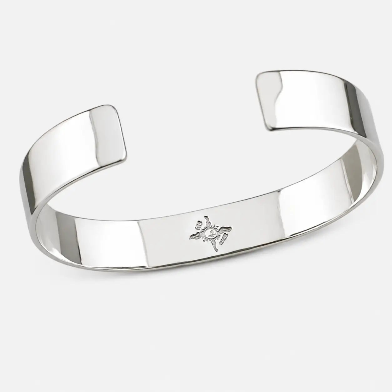 First Arrow's 18K "Sunburst" 12mm Standard Bangle with Eagle Stamps