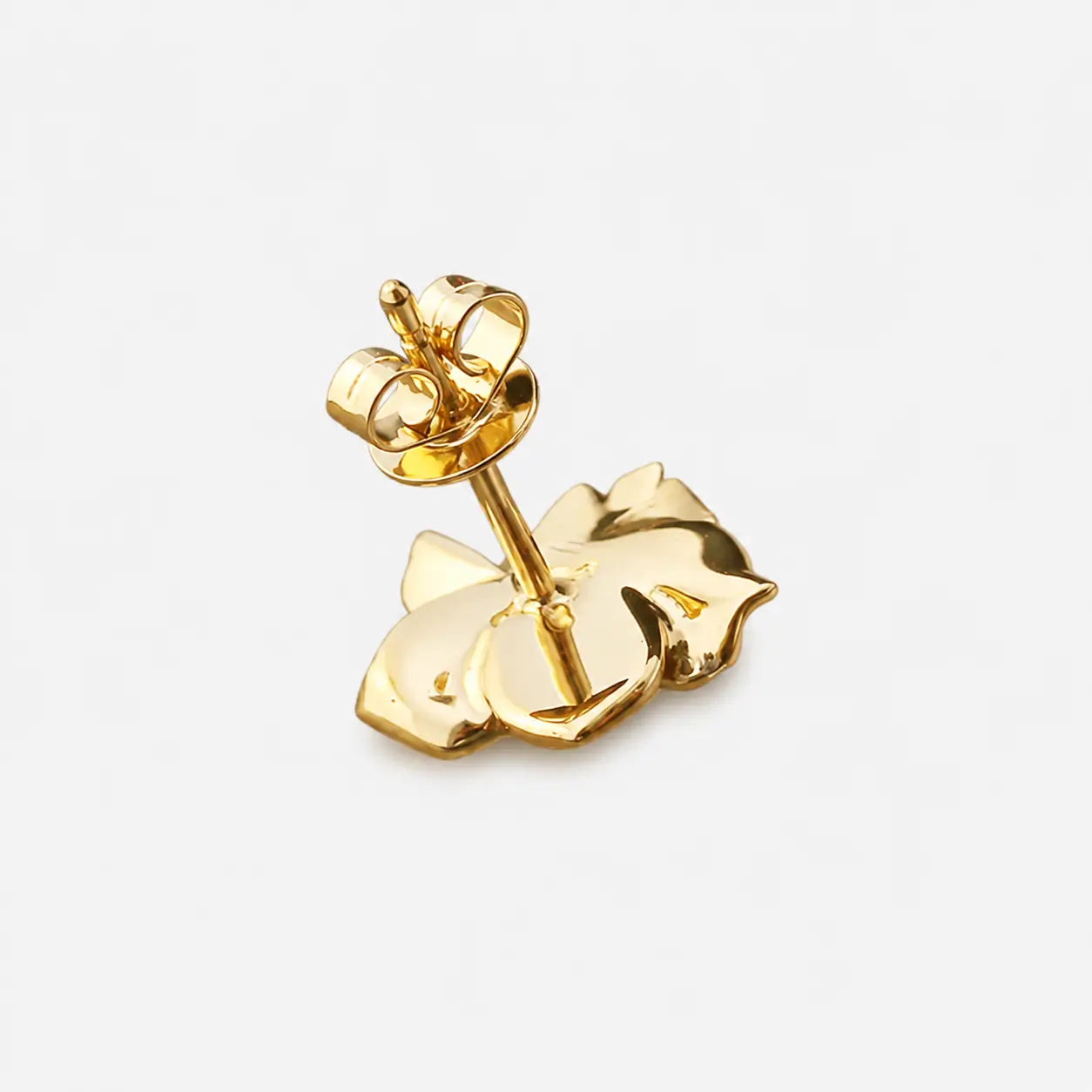 First Arrow's 18k Gold Flower M Pierced Earring
