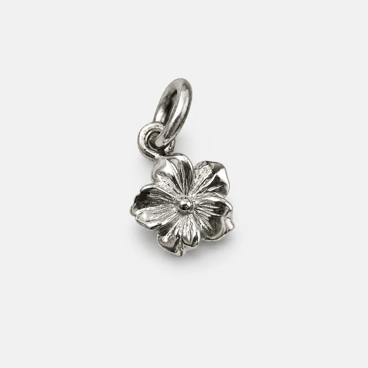 First Arrow's Silver Flower Metal Pendant (M)