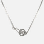First Arrow's Size Small Silver Chain With Medicine Wheel