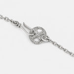 First Arrow's Size Small Silver Chain With Medicine Wheel