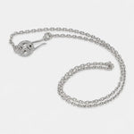 First Arrow's Size Small Silver Chain With Medicine Wheel