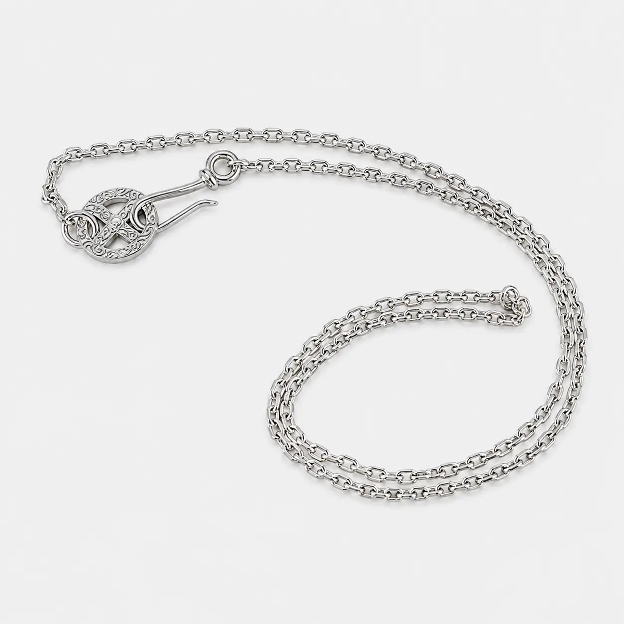 First Arrow's Size Small Silver Chain With Medicine Wheel