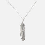 First Arrow's "Large Feather" Silver Pendant