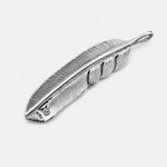 First Arrow's "Large Feather" Silver Pendant