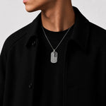 Good Art Dog Tag Pendant - Medium/ USA Flag