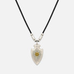 Goros Arrowhead Leather Cord Setup Necklace