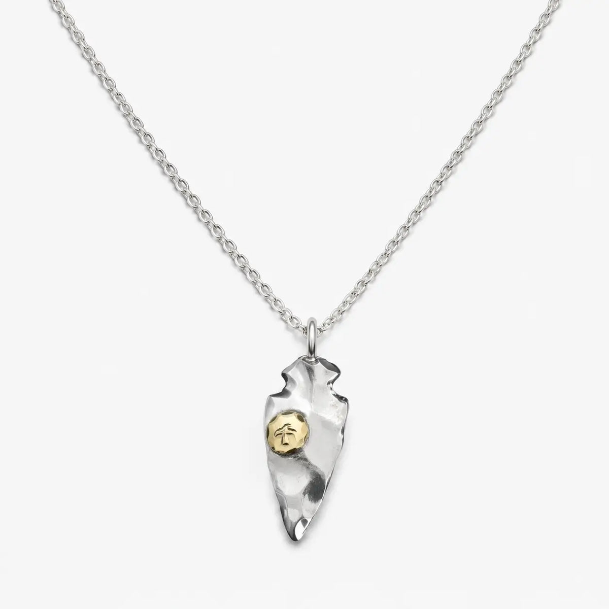 Goros Arrowhead With K18 Gold Facing Right - Small
