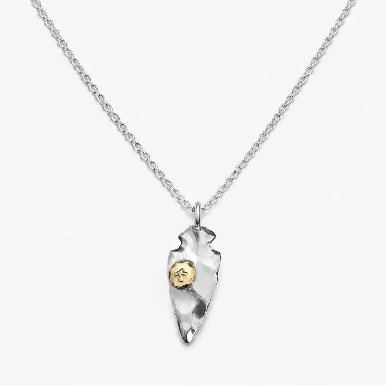 Goros Arrowhead With K18 Gold Facing Right - Small