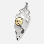 Goros Arrowhead With K18 Gold Facing Right - Small