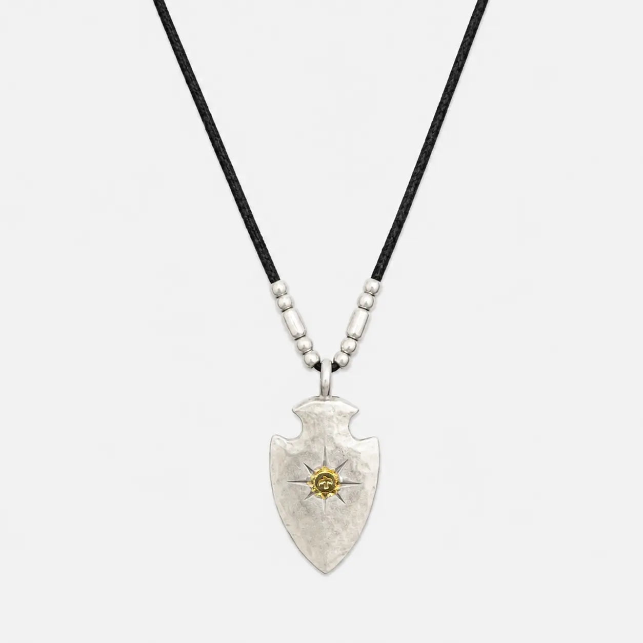 Goros Arrowhead With K18 Gold (L) and Silver Beads Setup