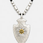 Goros Arrowhead With K18 Gold (L) and Silver Beads Setup
