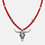 Goros Buffalo Red Beads Setup