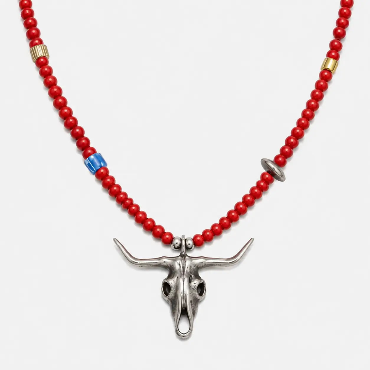 Goros Buffalo Red Beads Setup