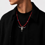 Goros Buffalo Red Beads Setup
