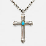 Goros Cross With Gold Rope Turquoise Setup