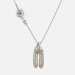 Goros Double Feather (Gold Rope Turquoise Feather) Setup