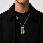 Goros Double Feather (Gold Rope Turquoise Feather) Setup