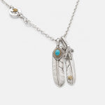 Goros Double Feather (Gold Rope Turquoise Feather) Setup