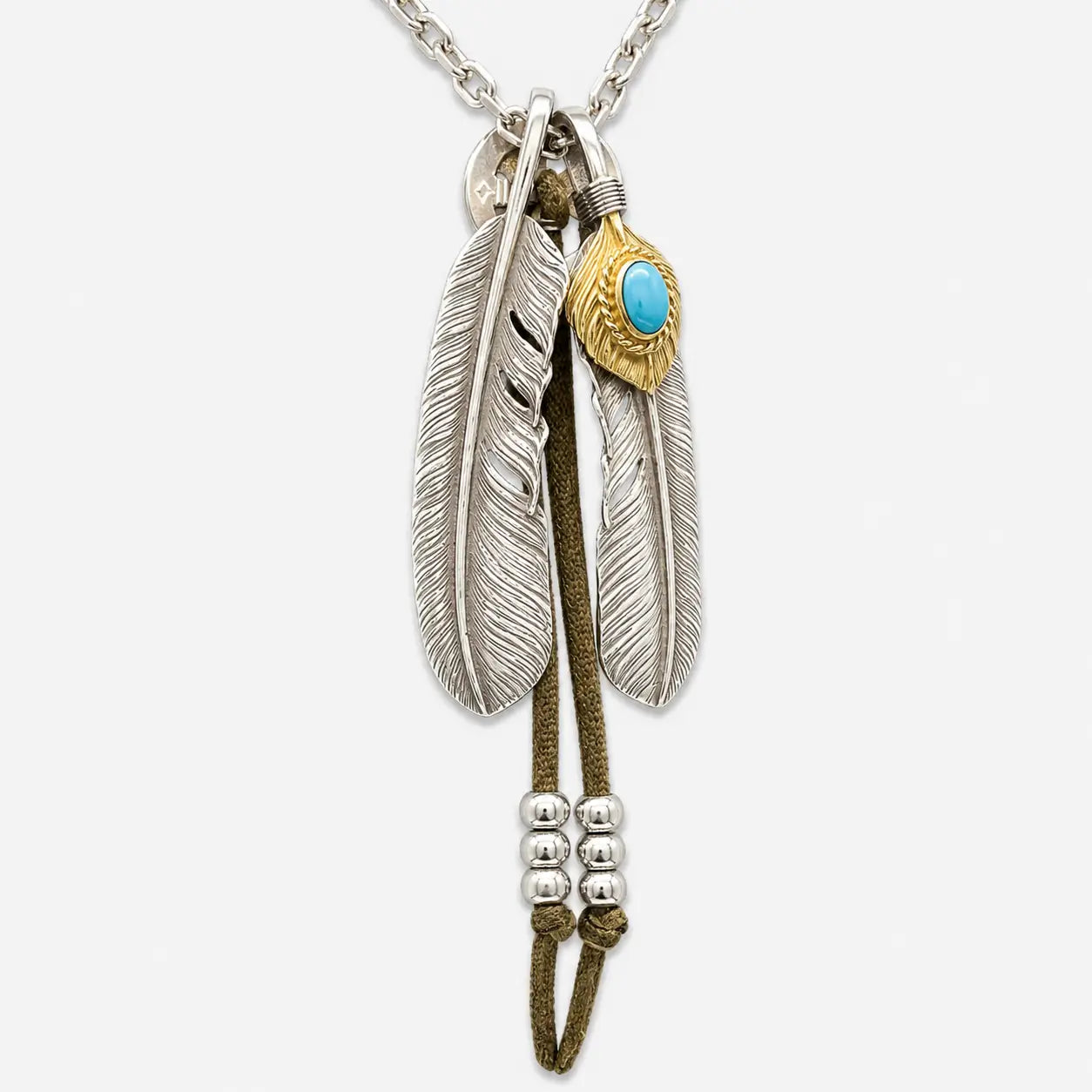 Goros Double Feather (Plain Feather & Turquoise Feather) Setup