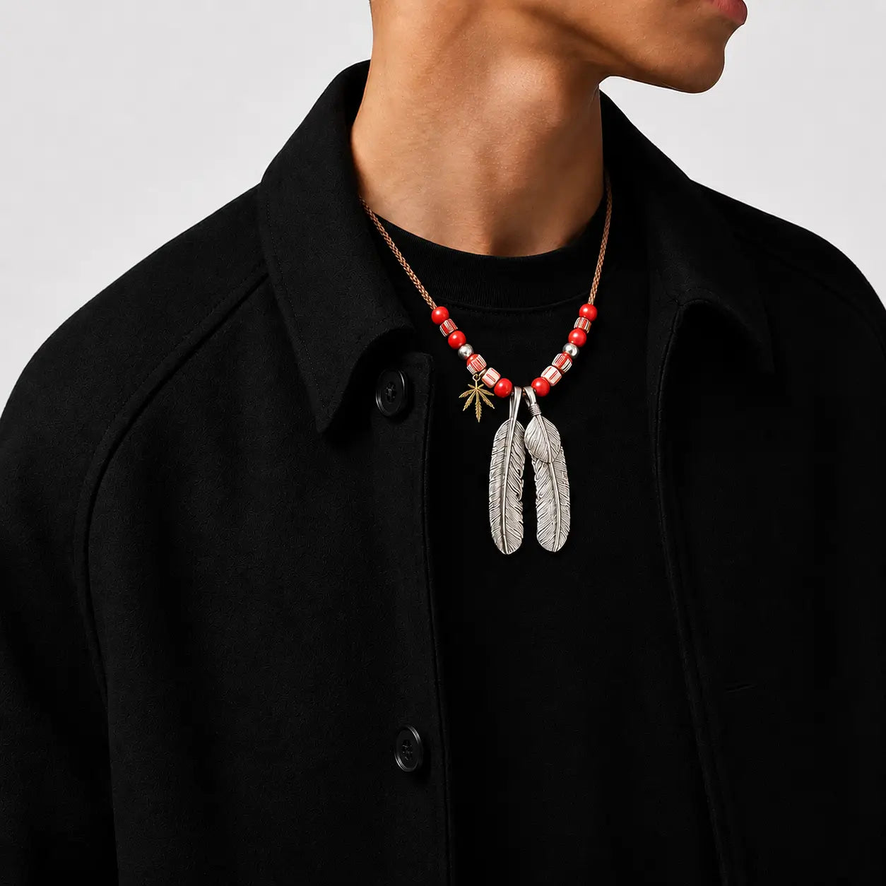 Goros Double Silver Feathers (Plain and Top Feather) Setup