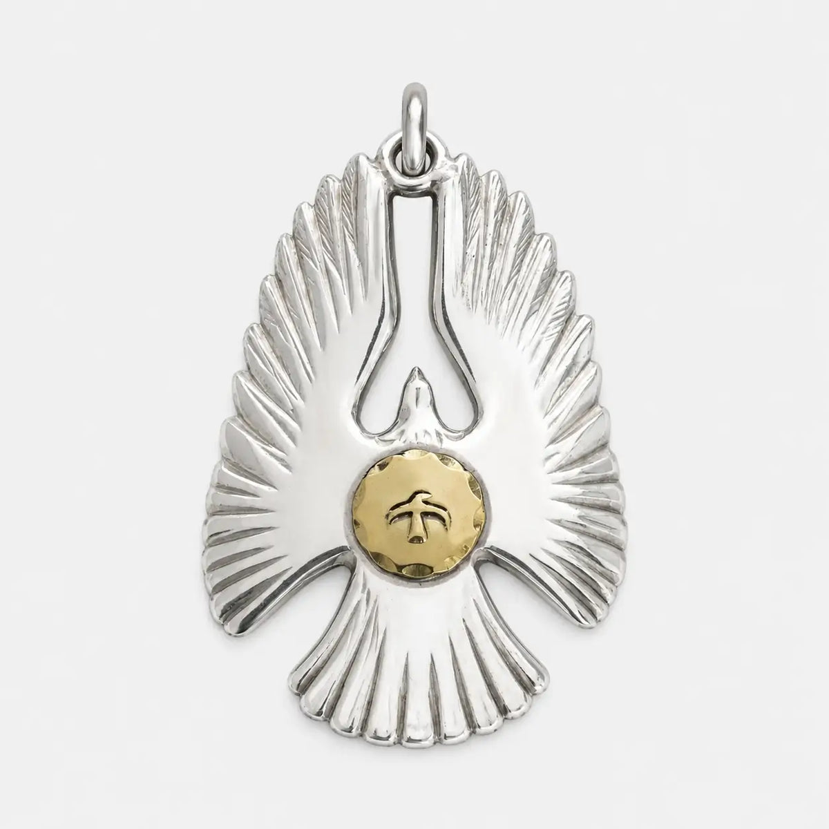 Goros Eagle Pendant With 18K Gold