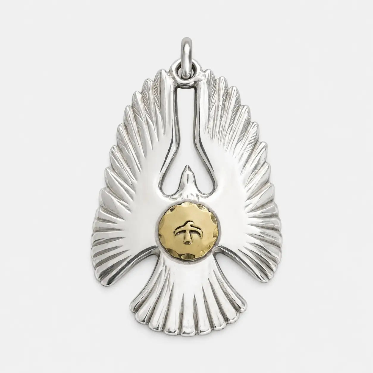 Goros Eagle Pendant With 18K Gold