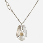 Goros Eagle Pendant With K18 Gold With Small Cornered Chain With Hook
