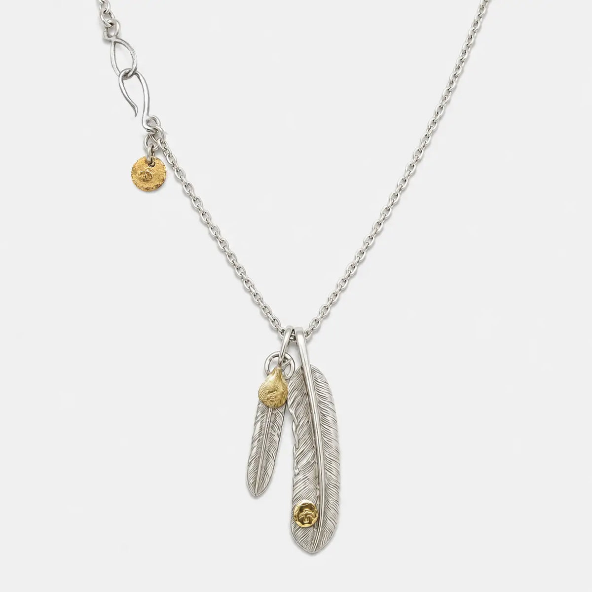 Goros Feather With Metal With Hook Chain Setup
