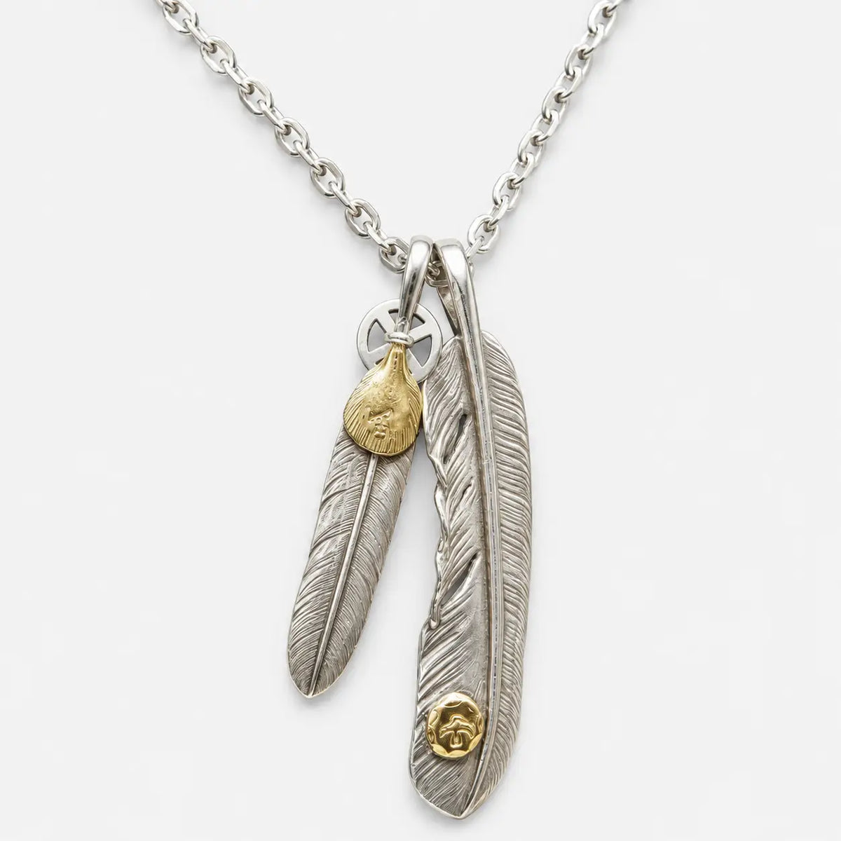 Goros Feather With Metal With Hook Chain Setup