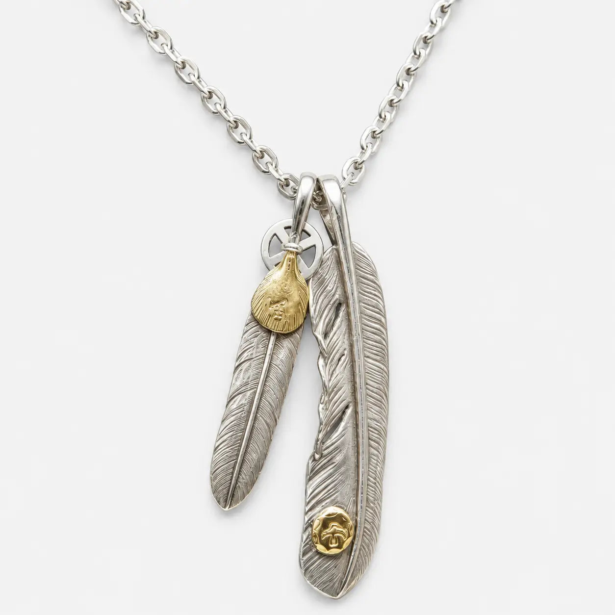 Goros Feather With Metal With Hook Chain Setup