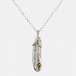 Goros Feather With Silver Claw - Facing Left