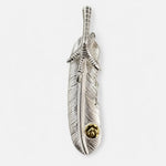 Goros Feather With Silver Claw - Facing Left