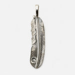 Goros Feather With Silver Claw - Facing Left