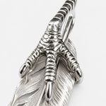 Goros Feather With Silver Claw - Facing Right