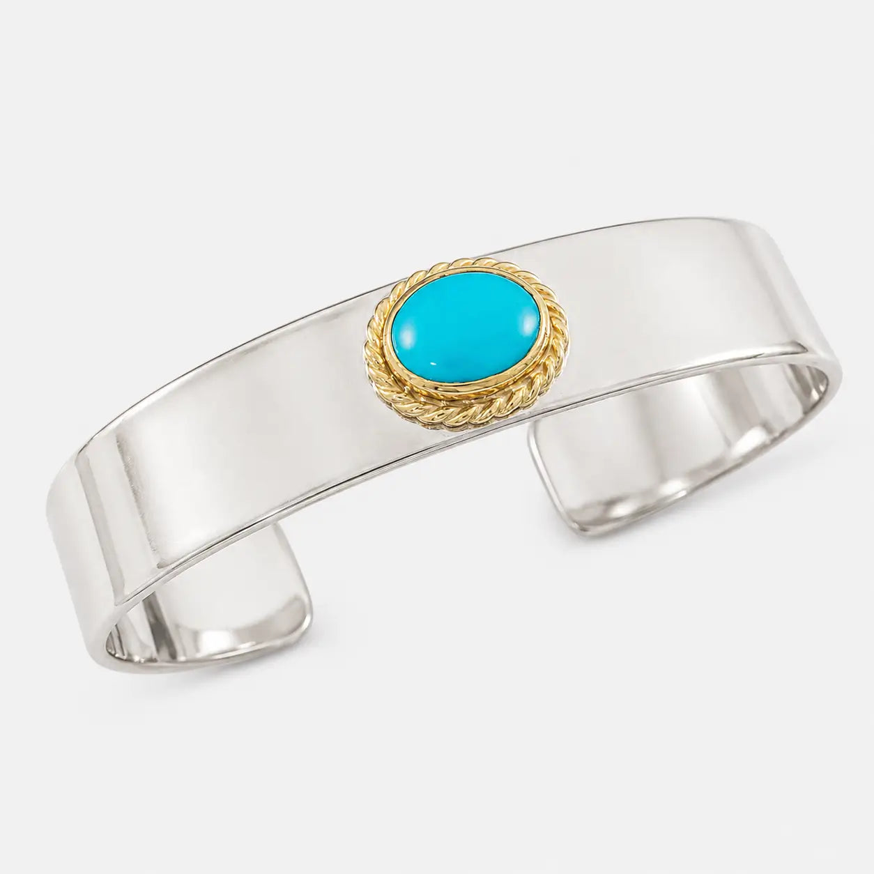 Goros Gold Rope Turquoise Bracelet