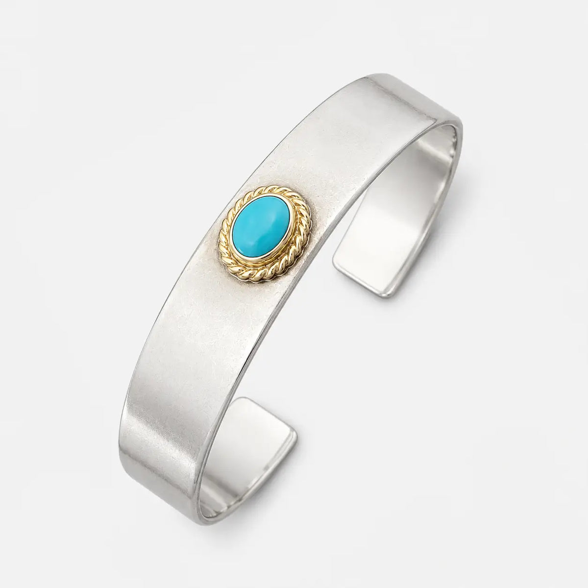 Goros Gold Rope Turquoise Bracelet