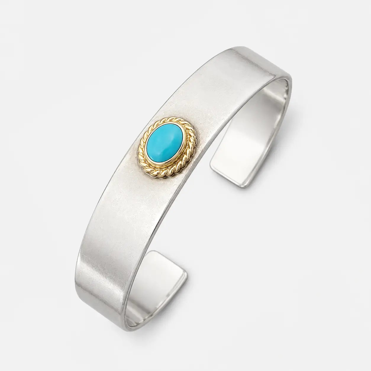 Goros Gold Rope Turquoise Bracelet
