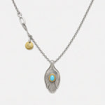 Goros Gold Rope Turquoise Spoon With Hook Chain Setup