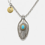 Goros Gold Rope Turquoise Spoon With Hook Chain Setup